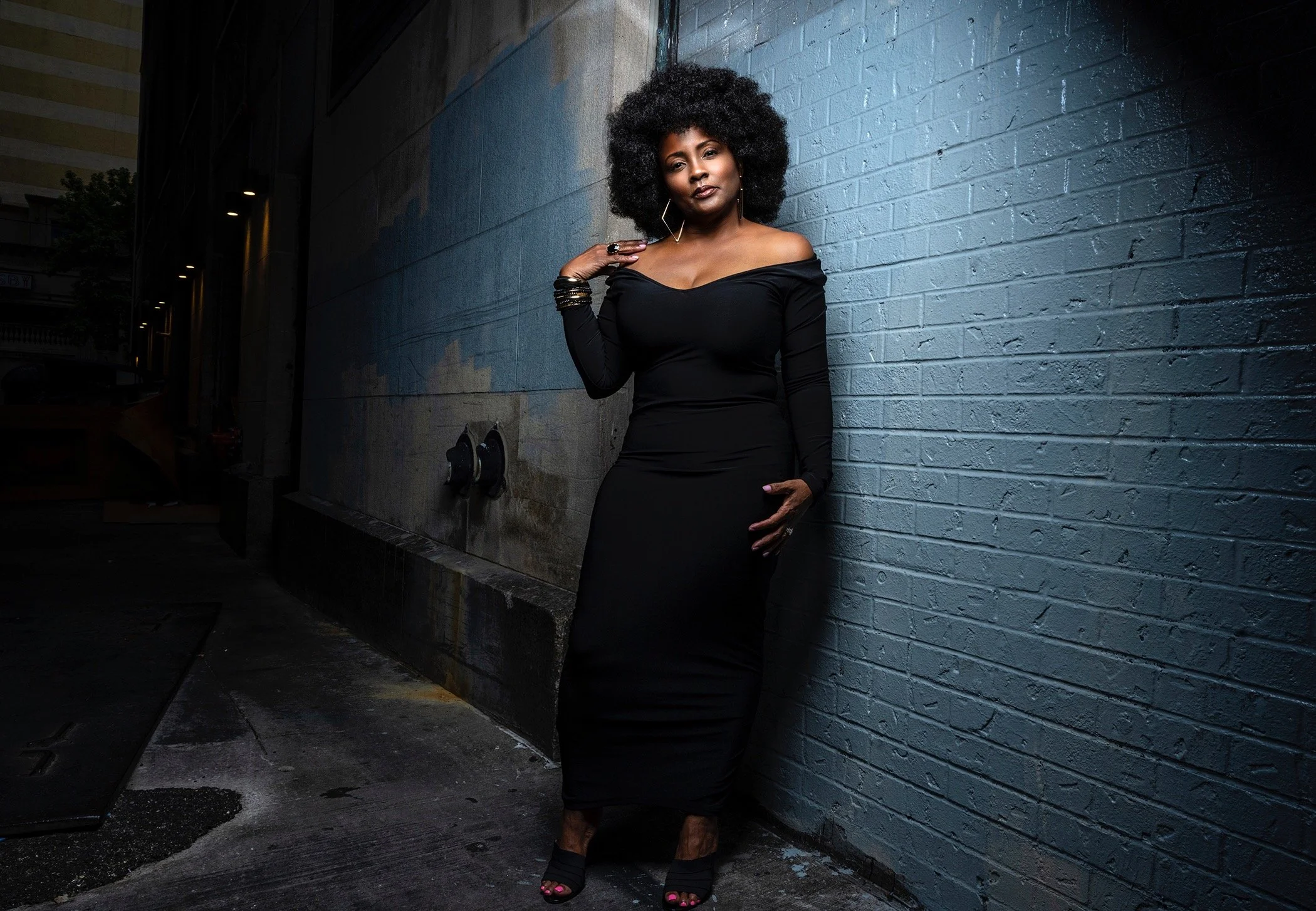 On-location portrait photographed by Sederrick Raphiel
